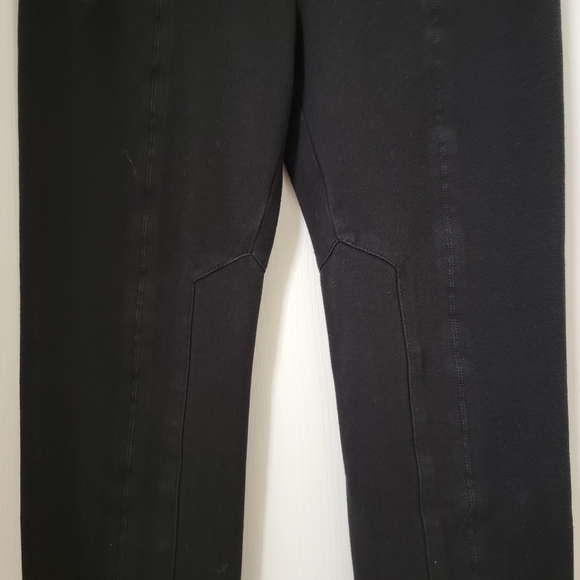 BCBGMaxAzria Size M Washed Black Stretch Leggings / Pants - Picture 4 of 15